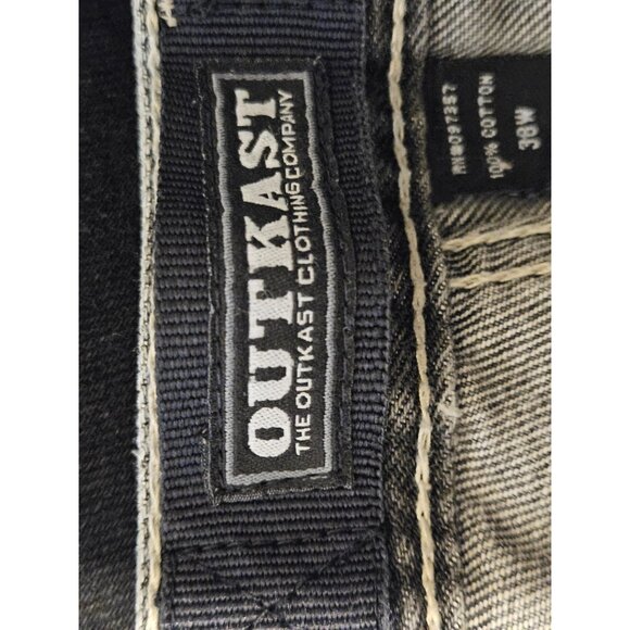 Vintage Y2K Outkast Clothing 38x12 Baggy Denim Shorts Hip Hop VTG 90s Andre 3000 - Picture 8 of 8